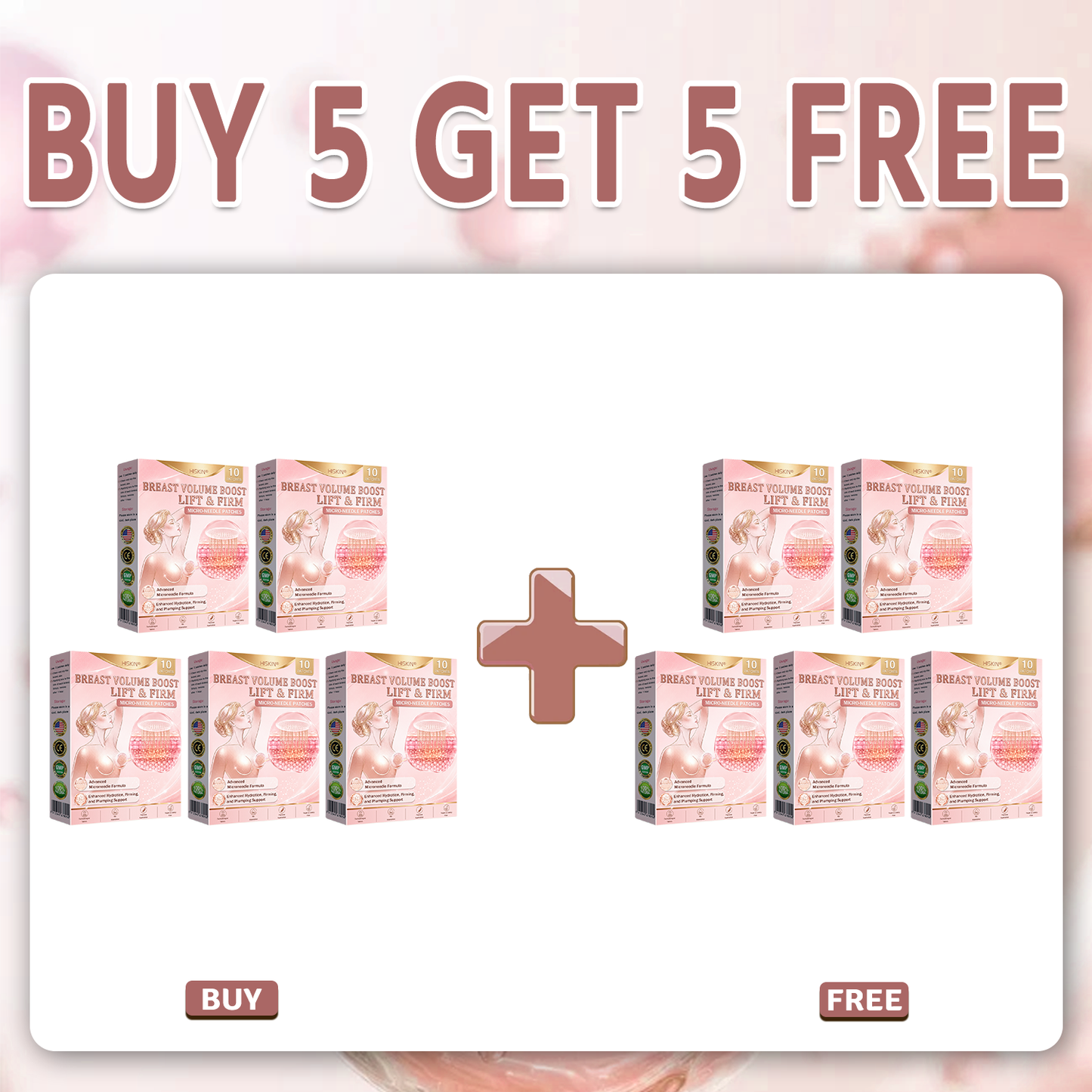 HISKIN® BREAST ENHANCEMENT LIFT & FIRM MICRONEEDLE PATCHES